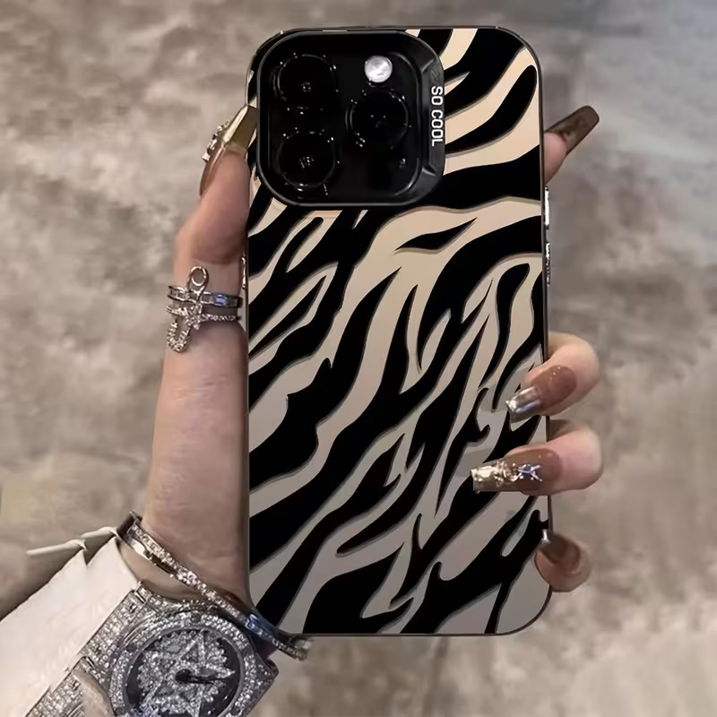Phone Cases Xs Iphone - Zebra Pattern Black Advanced IMD Shockproof