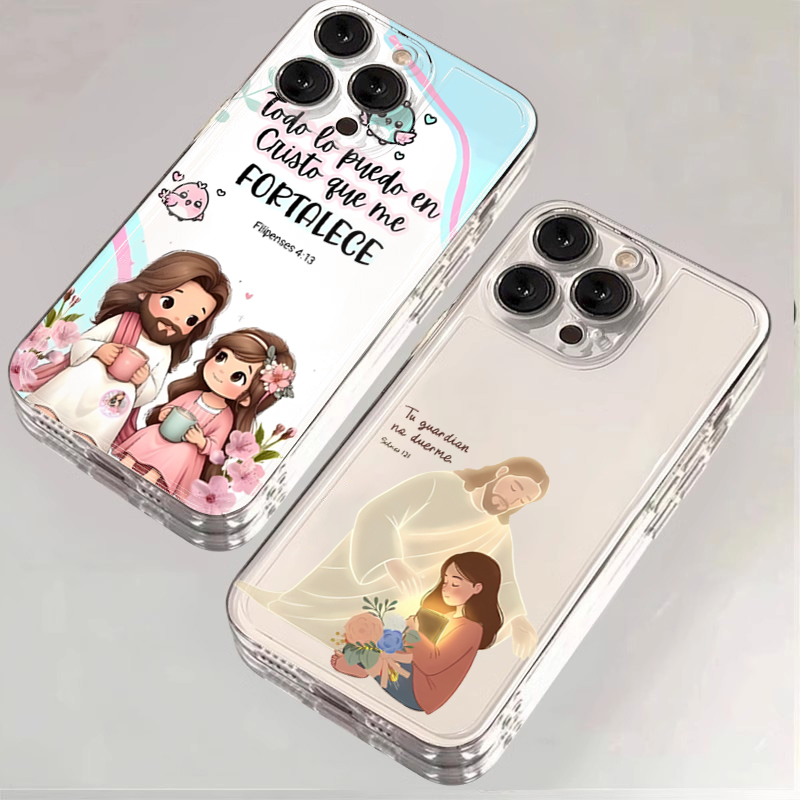 Phone Cases Xiaomi Redmi 12 - Cartoon Jesus And Me Bible Verse