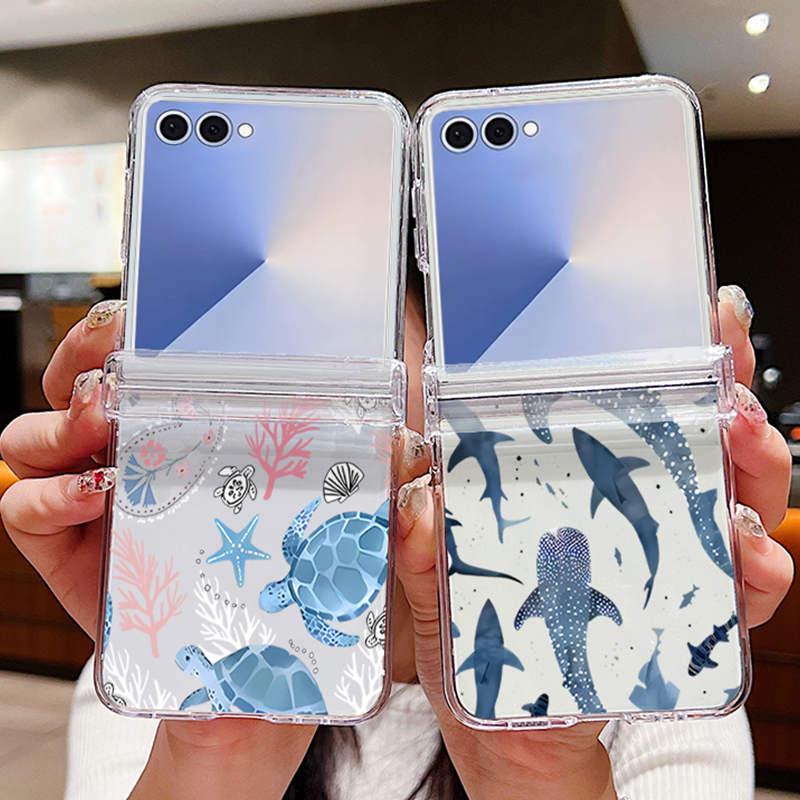 Phone Cases Hard - Sharks Shells Phone Case For Samsung
