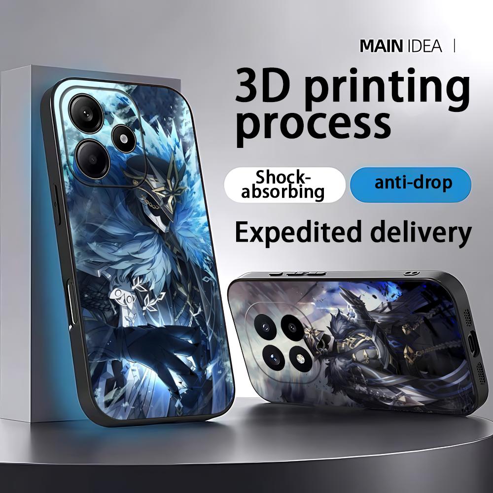 Phone Cases Xiaomi Redmi 12 - Genshin Impact Capitano Phone Case For