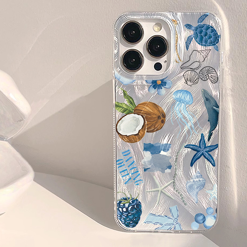Phone Cases Xiaomi Redmi 12 - Blue Ocean Beach Shockproof Phone Case