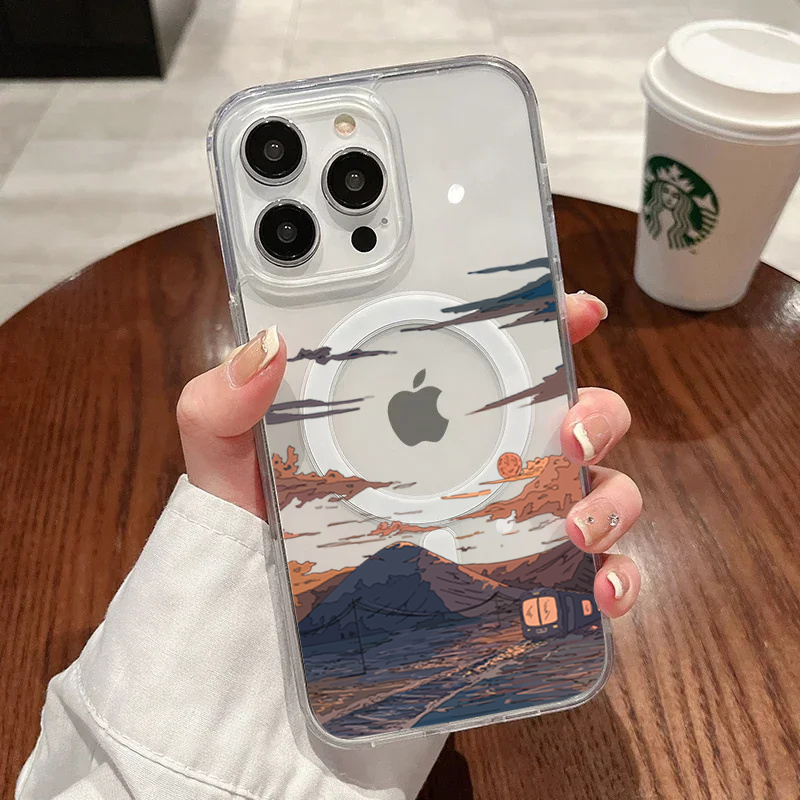 Phone Cases Xs Iphone - Sunset Pattern Fashion Phone Case For