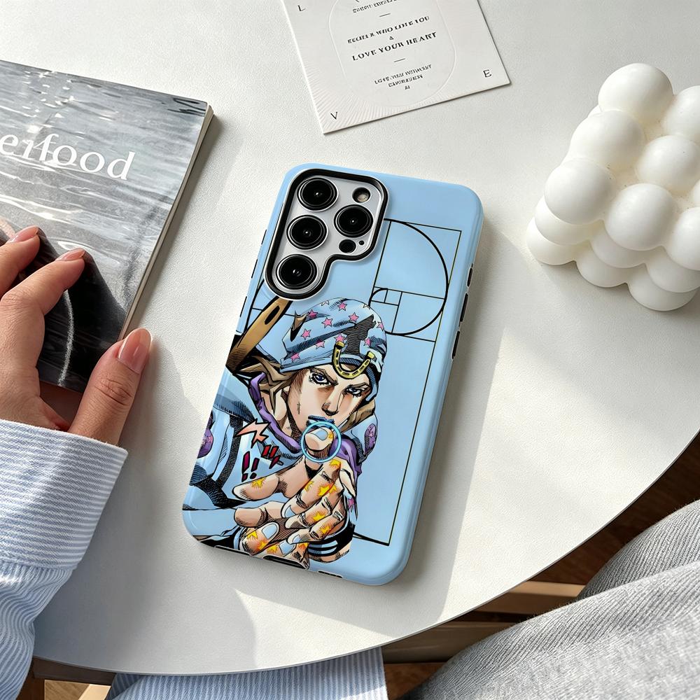 Phone Cases Galaxy S23 - Hot cool Anime J-JOJO Steel Ball