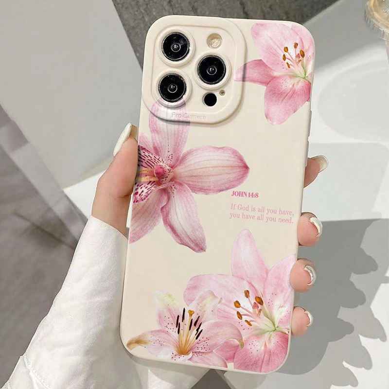 Blue Floral Painted Silicone I - đánh giá và giá Phone Cases Xs Iphone