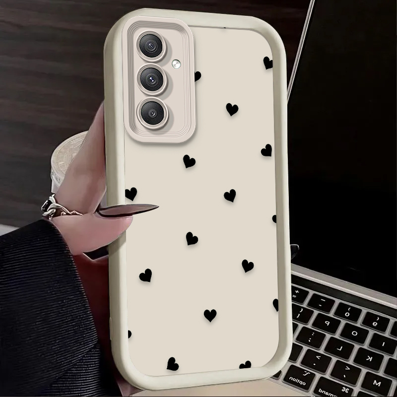 Black Love Heart Bowknot Case  - đánh giá và giá Phone Cases For Samsung A14