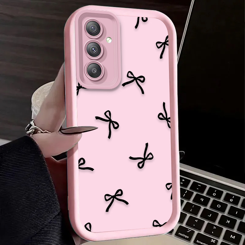 Black Love Heart Bowknot Case  - đánh giá và giá Phone Cases For Samsung A14
