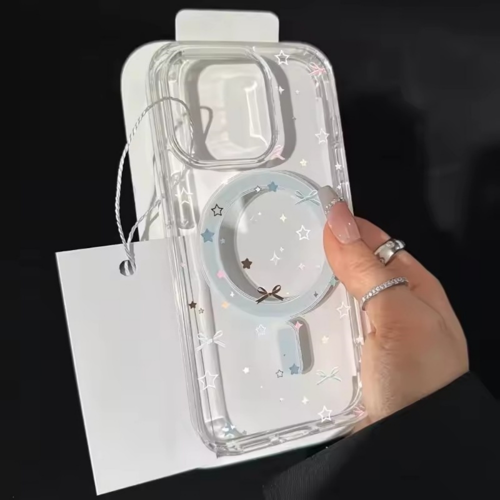 Star Bow Print Clear Phone Cas - đánh giá và giá Phone Cases With Magsafe