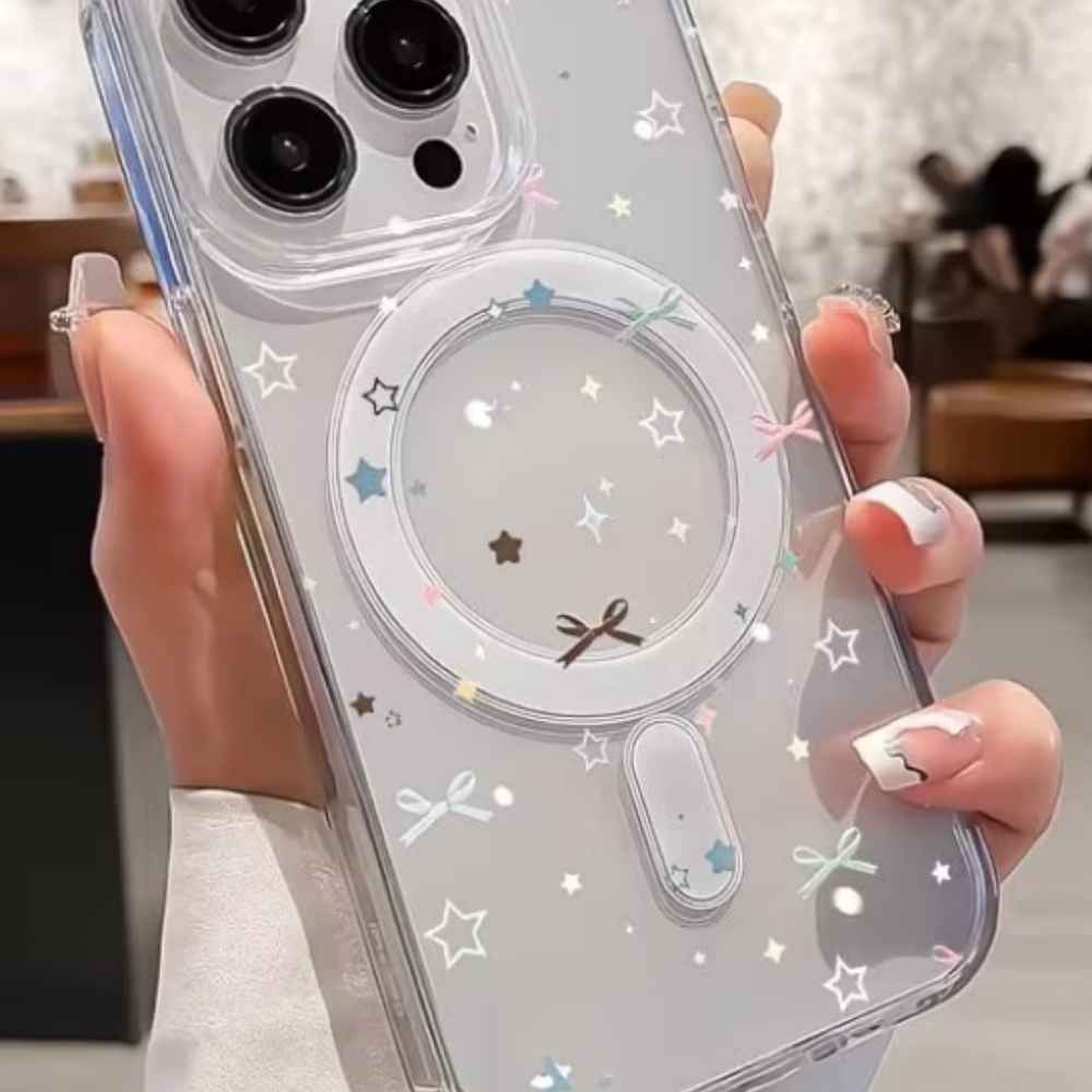 Star Bow Print Clear Phone Cas - đánh giá và giá Phone Cases With Magsafe