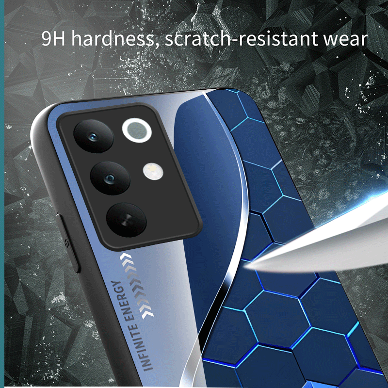 Hard Tempered Glass Case For R - đánh giá và giá Gradient Color Case