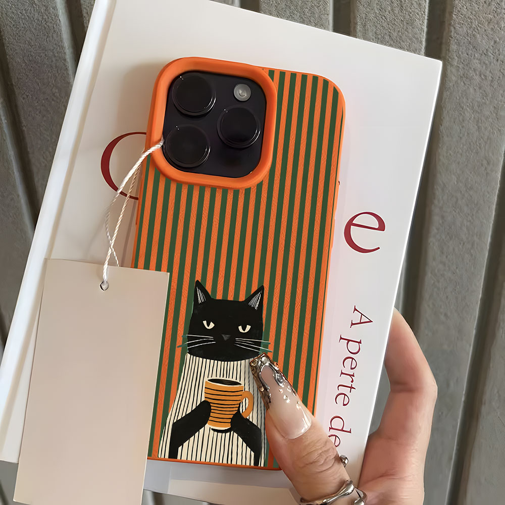 Funny Coffee Cat Pattern Lyche - đánh giá và giá Phone Cases Funny
