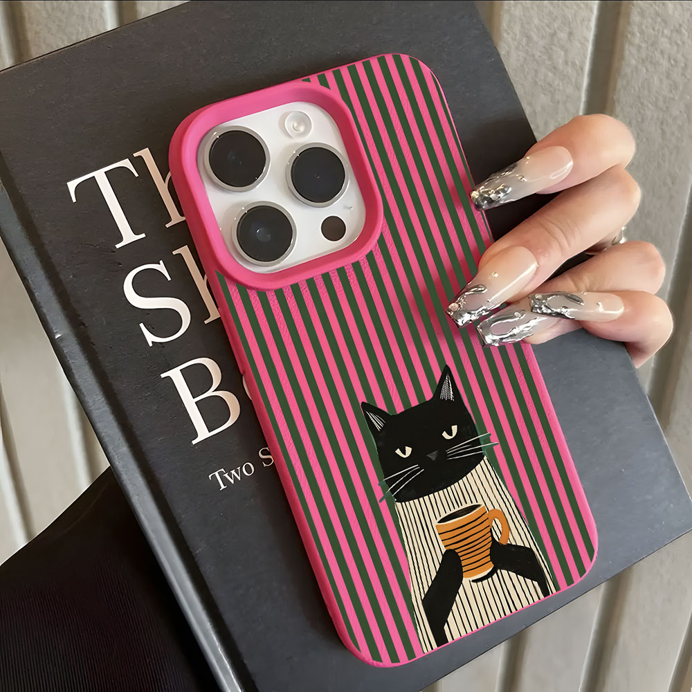 Funny Coffee Cat Pattern Lyche - đánh giá và giá Phone Cases Funny