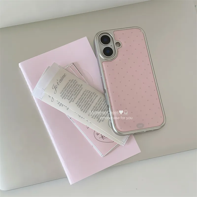 Korean ins Cream Pink Polka Do - đánh giá và giá Phone Cases Polka Dot