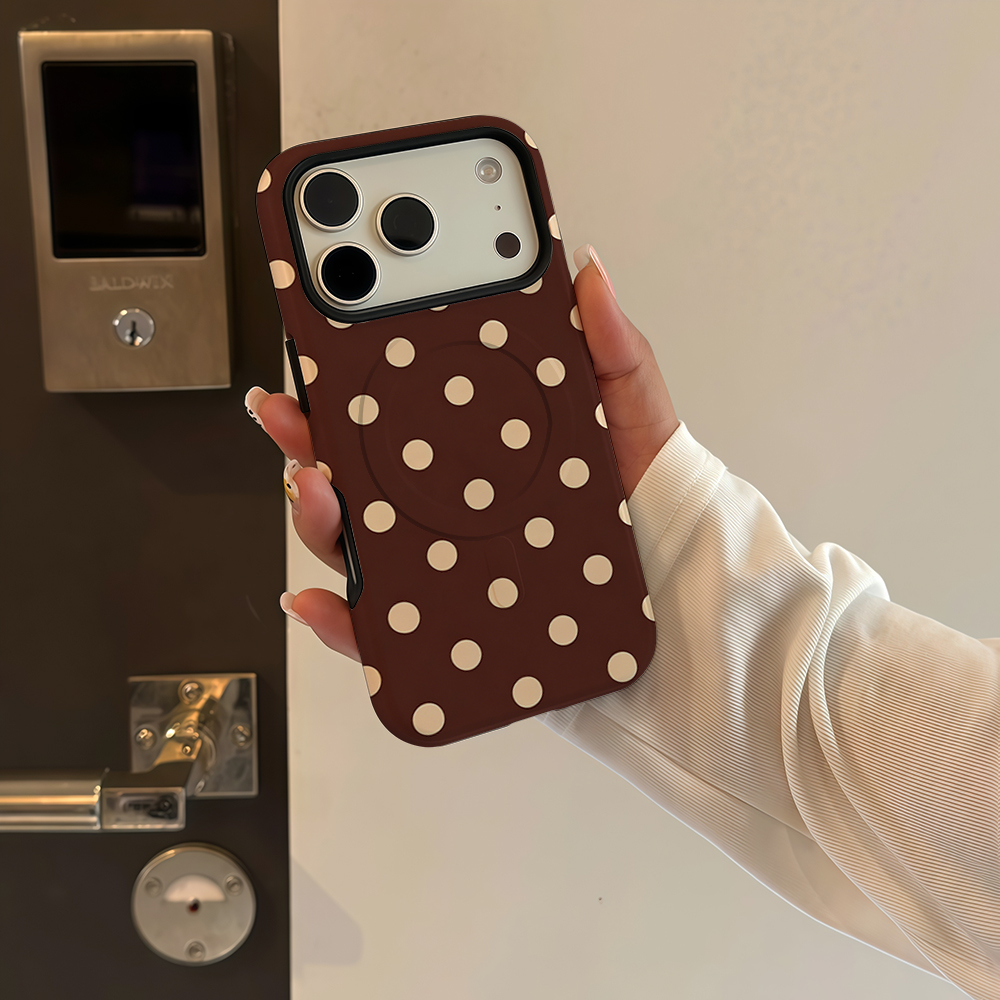 Brown Beige Polka Dot Phone Ca - đánh giá và giá Phone Cases Polka Dot