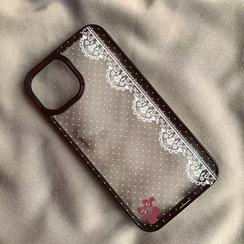 Cute Cherry Bow White Lace Pol - đánh giá và giá Phone Cases Polka Dot