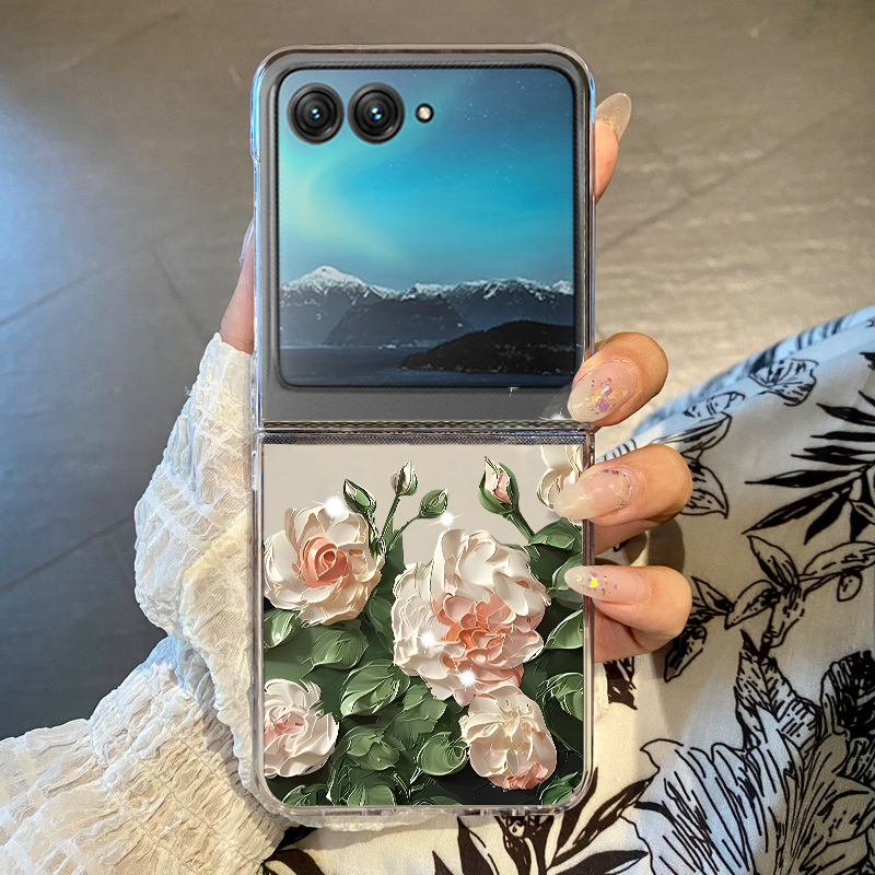 White Flowers Pattern Phone Ca - đánh giá và giá Phone Cases Hard