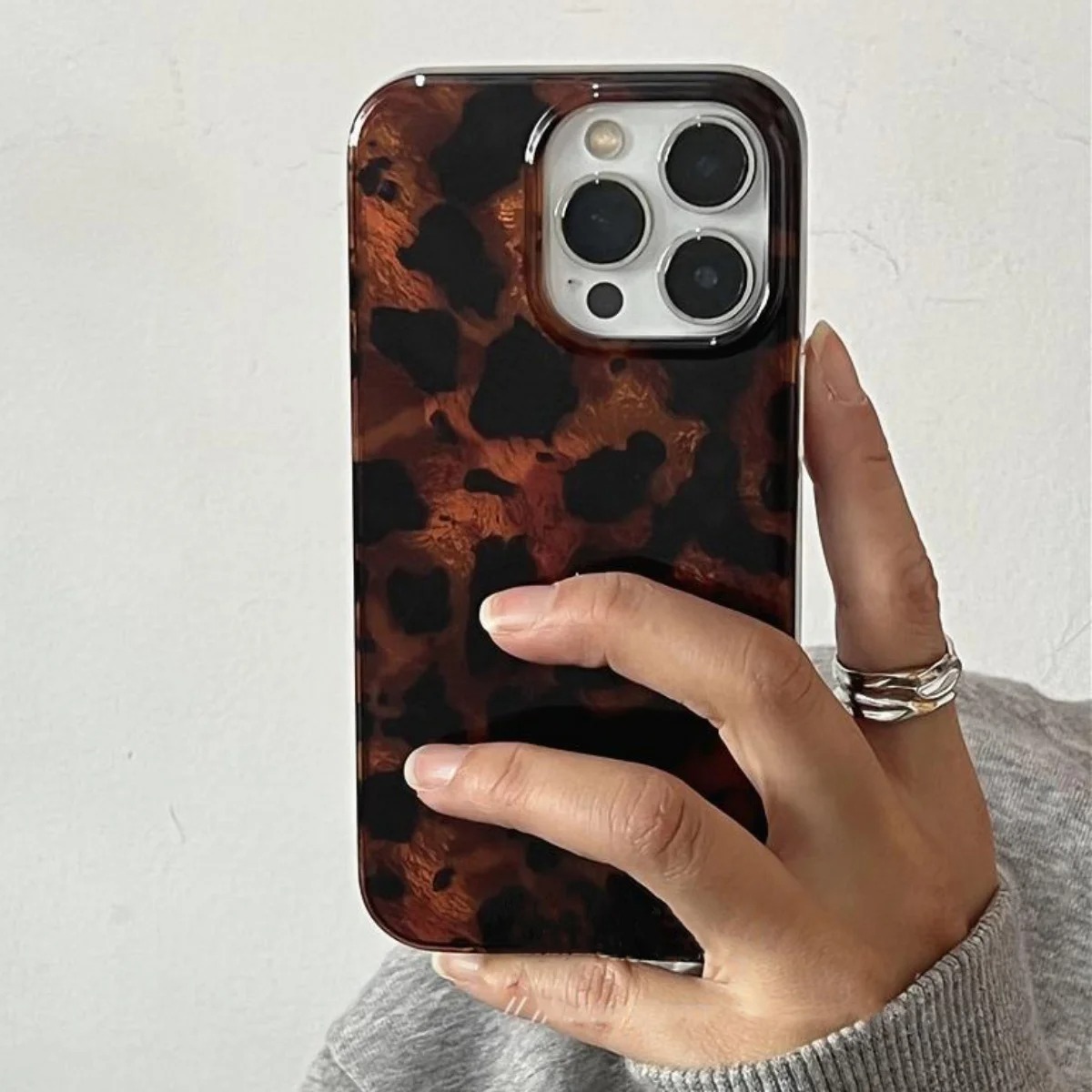 Retro Amber Texture Laser Phon - đánh giá và giá Phone Cases Xs Iphone