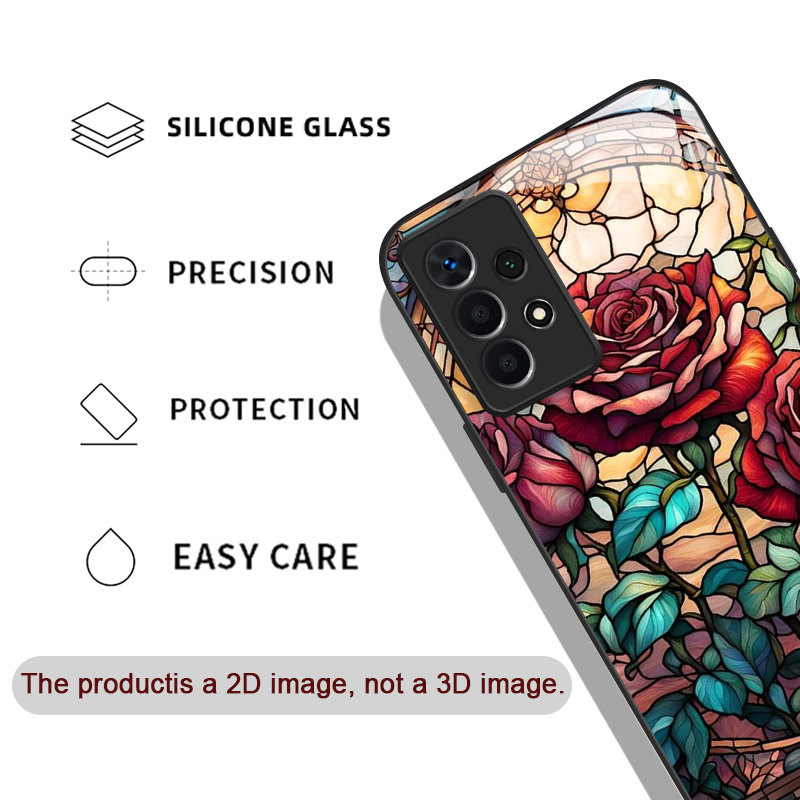 Art Colorful Glass Style Rose  - đánh giá và giá Phone Cases Samsung