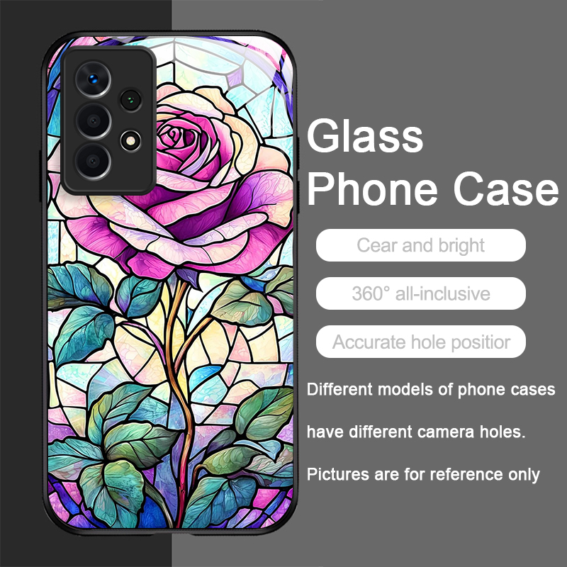 Art Colorful Glass Style Rose  - đánh giá và giá Phone Cases Samsung