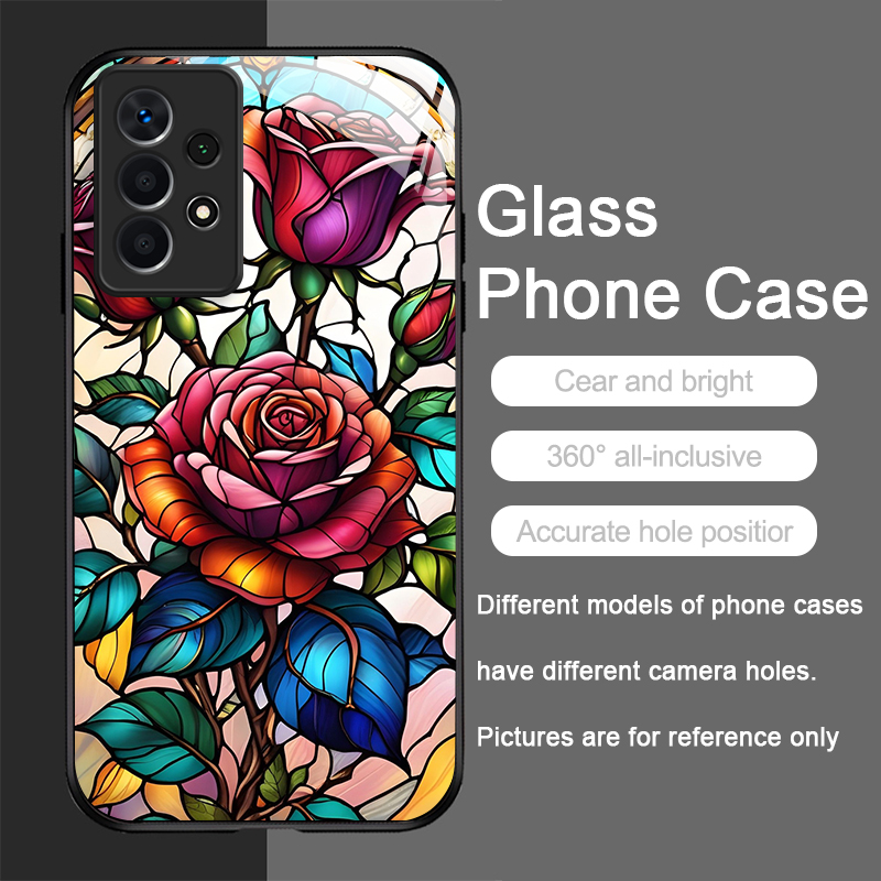 Art Colorful Glass Style Rose  - đánh giá và giá Phone Cases Samsung