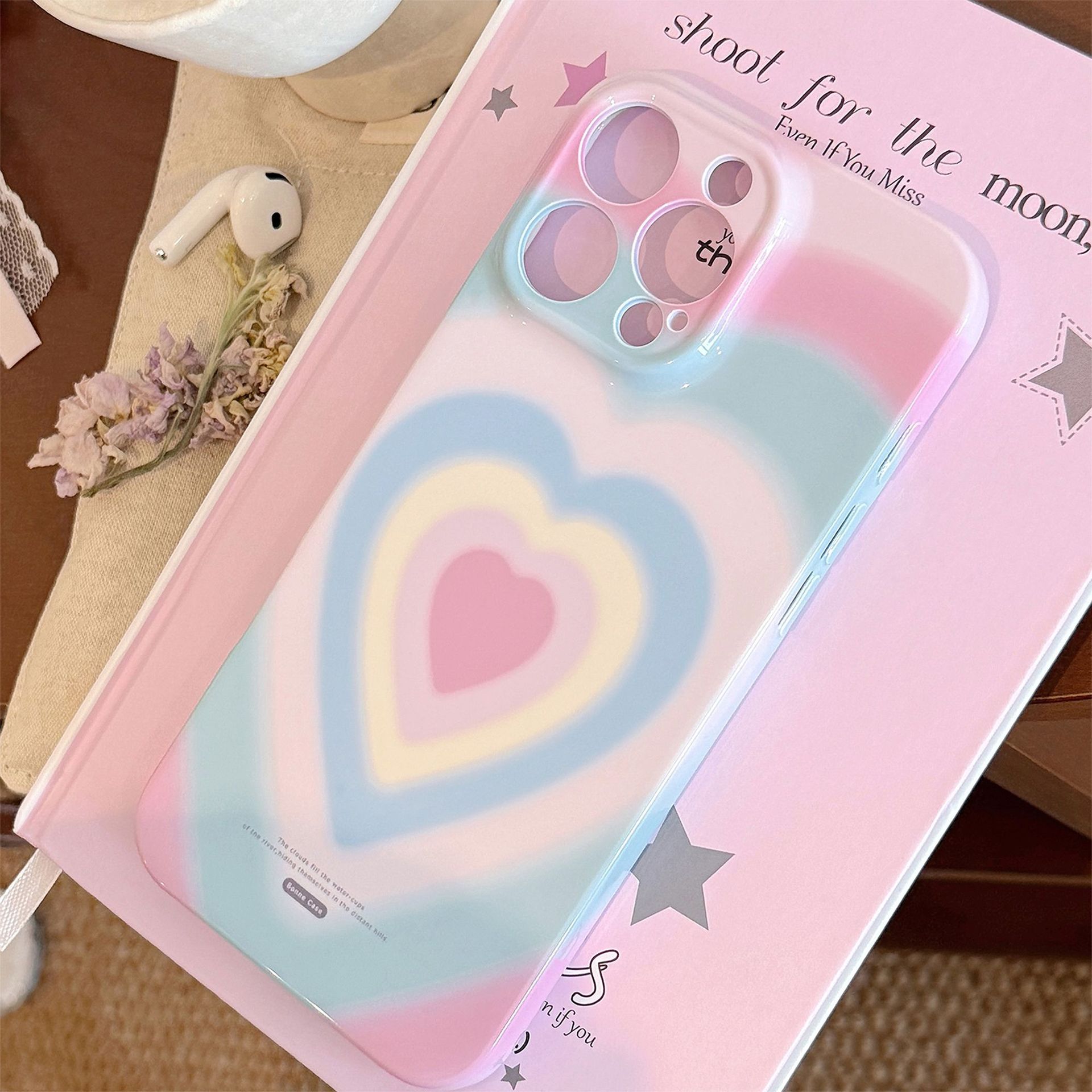 Luxury Colorful Gradient Love  - đánh giá và giá Gradient Color Case