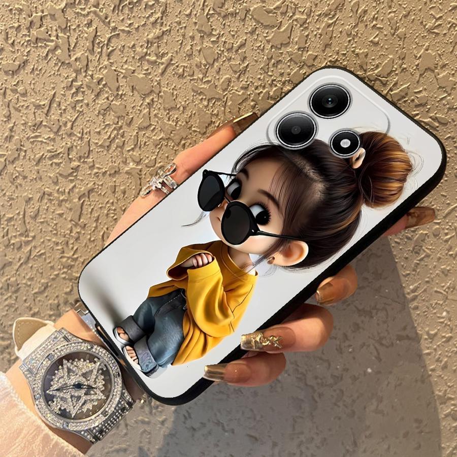 Cartoon Girl Pattern Funda Pho - đánh giá và giá Phone Cases Xiaomi Redmi 12