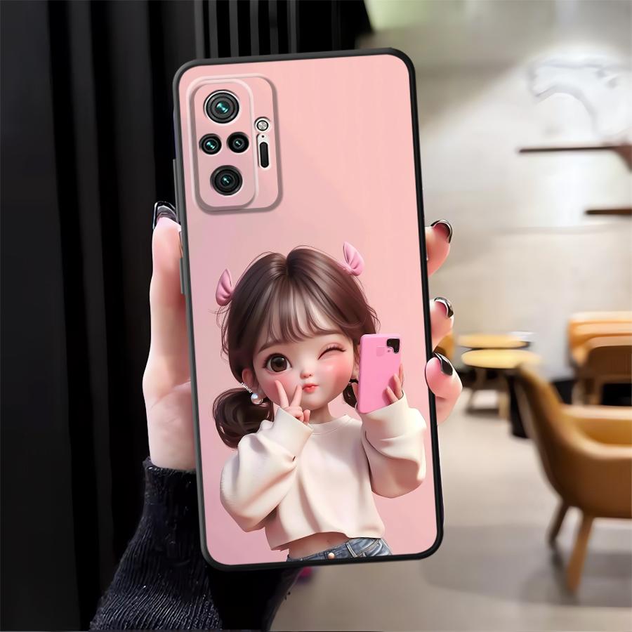 Cartoon Girl Pattern Funda Pho - đánh giá và giá Phone Cases Xiaomi Redmi 12