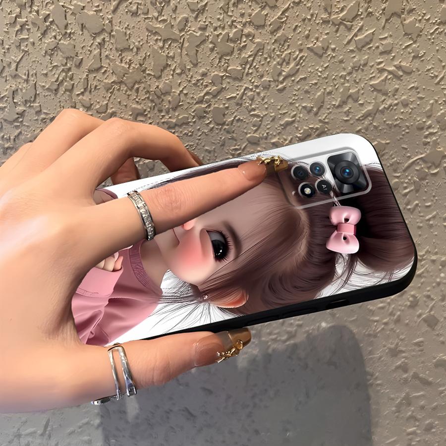 Cartoon Girl Pattern Funda Pho - đánh giá và giá Phone Cases Xiaomi Redmi 12