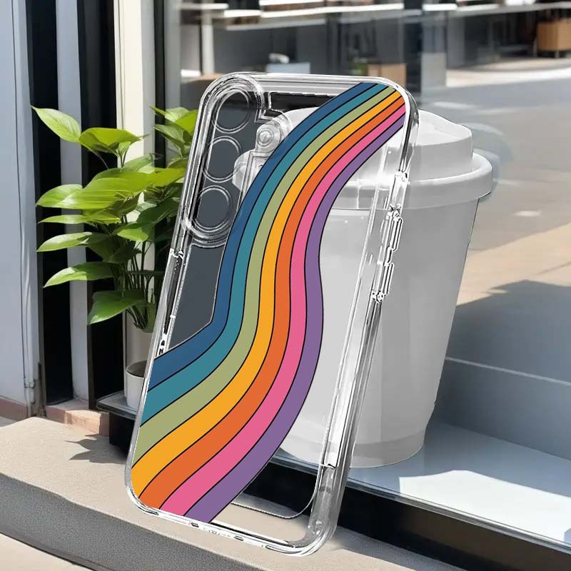 Colorful Rain Bow Art For Sams - đánh giá và giá Phone Cases For Samsung A14