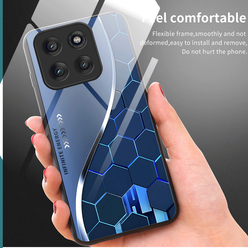 Hard Tempered Glass Case For M - đánh giá và giá Gradient Color Case