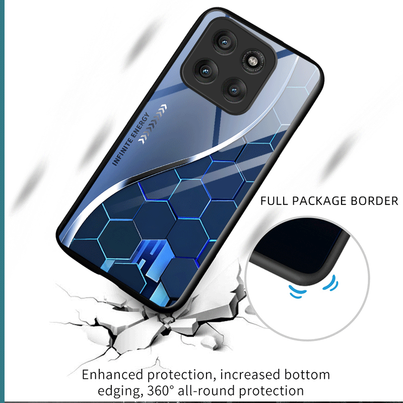 Hard Tempered Glass Case For M - đánh giá và giá Gradient Color Case