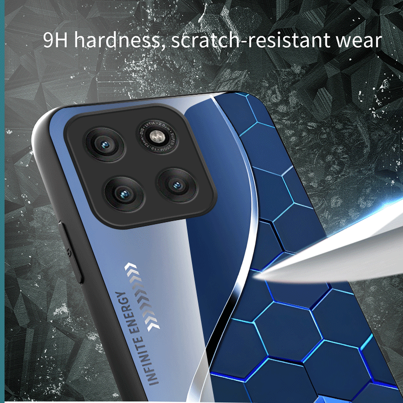 Hard Tempered Glass Case For M - đánh giá và giá Gradient Color Case