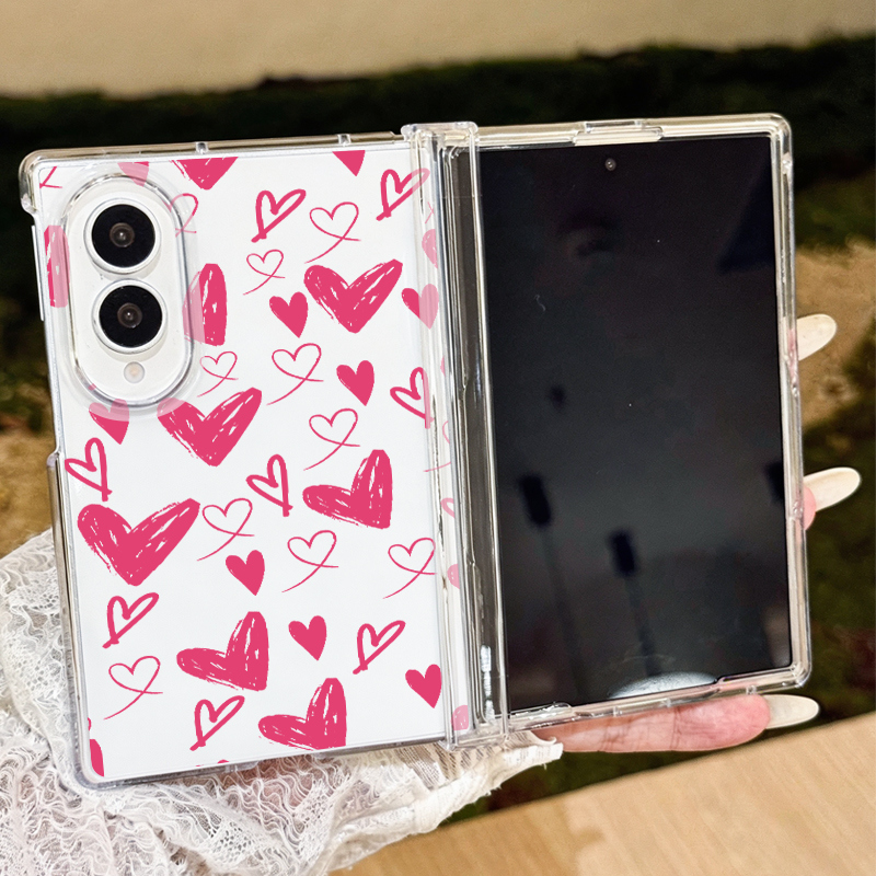 Cute Hearts Pattern Phone Case - đánh giá và giá Phone Cases Hard