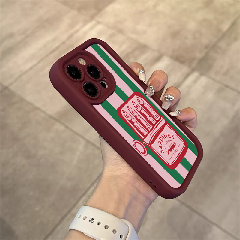 Funny Sardine Can Retro Stripe - đánh giá và giá Phone Cases Funny