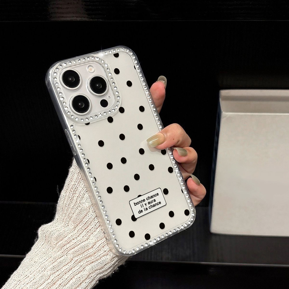 Painted Phone Case for Apple i - đánh giá và giá Phone Cases Polka Dot