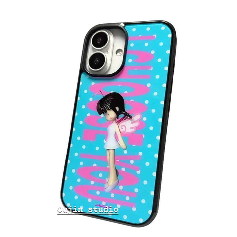 Korean Ins Polka Dots Angel Gi - đánh giá và giá Phone Cases Polka Dot