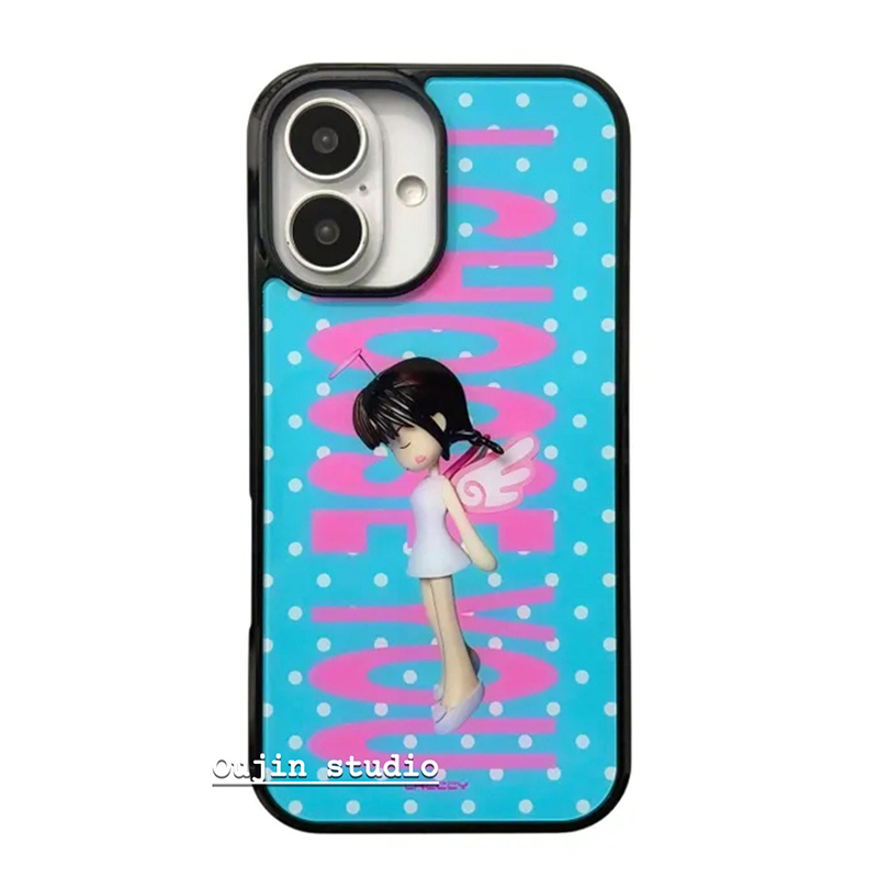 Korean Ins Polka Dots Angel Gi - đánh giá và giá Phone Cases Polka Dot