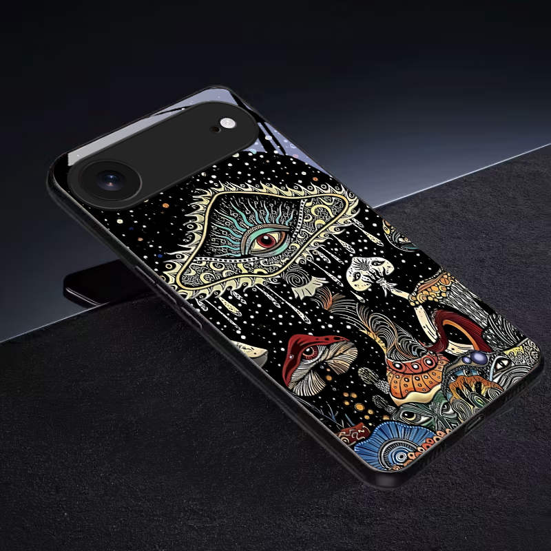 Mystic Evil Eye Mushroom Black - đánh giá và giá Phone Cases Xs Iphone