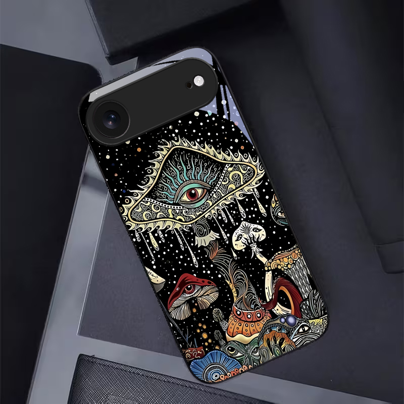 Mystic Evil Eye Mushroom Black - đánh giá và giá Phone Cases Xs Iphone