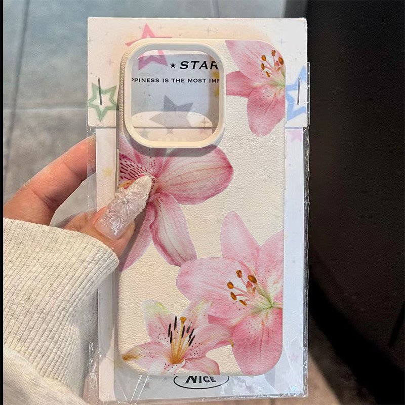 Pink Lily Lychee Texture Phone - đánh giá và giá Phone Cases Galaxy S23