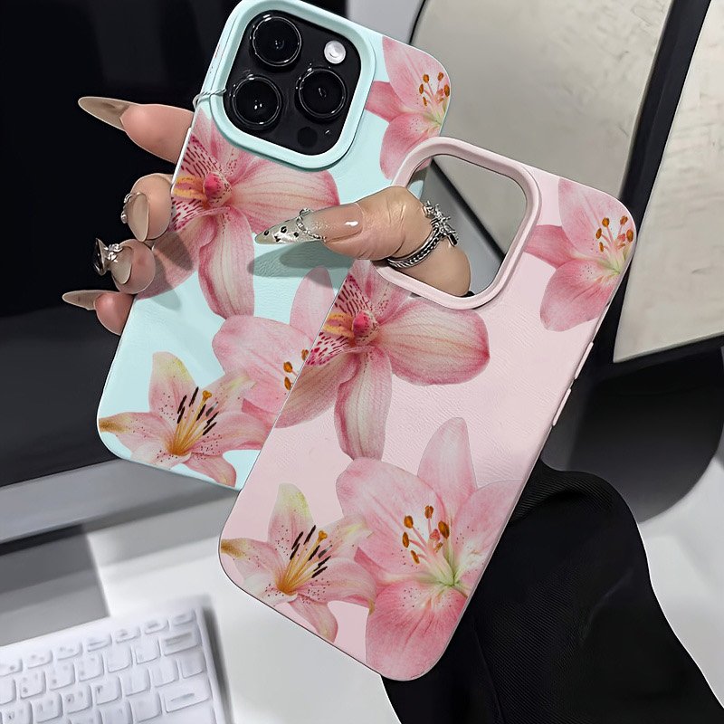 Pink Lily Lychee Texture Phone - đánh giá và giá Phone Cases Galaxy S23