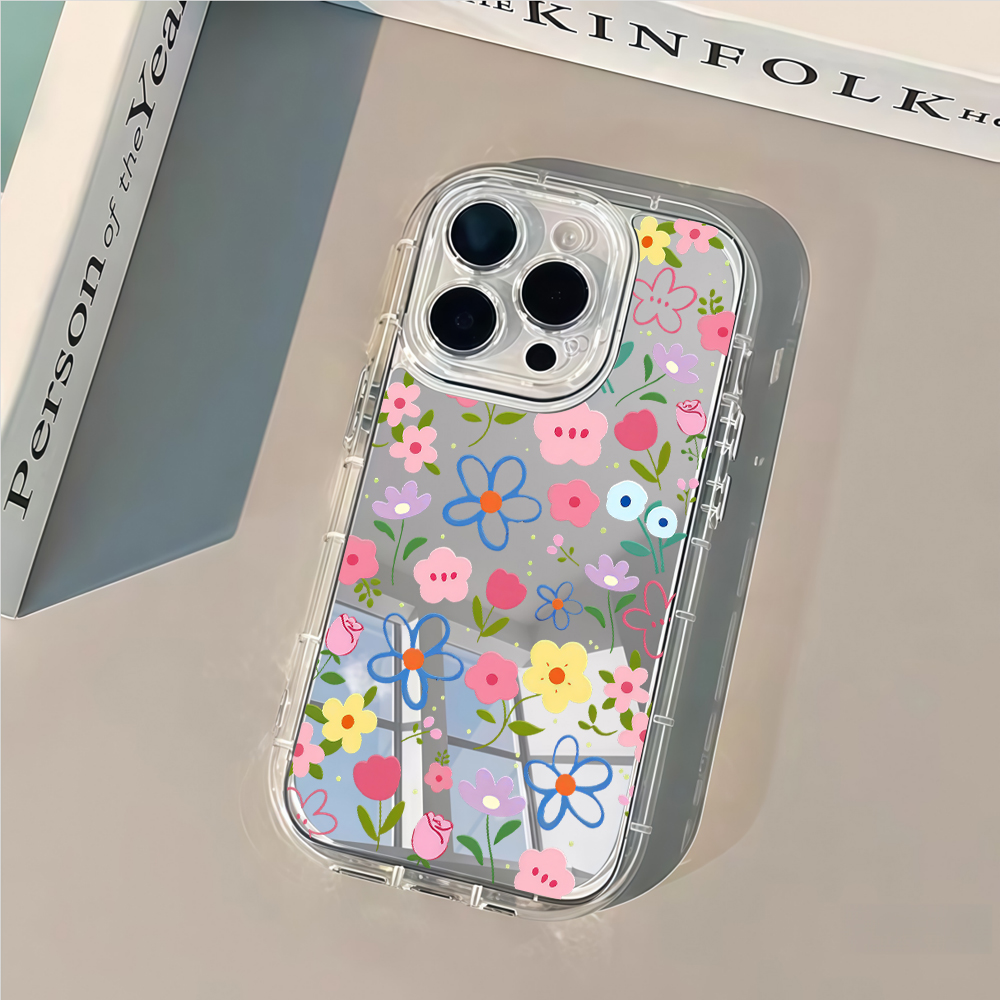 Korean Ins Style Floral Silver - đánh giá và giá Phone Cases Popular