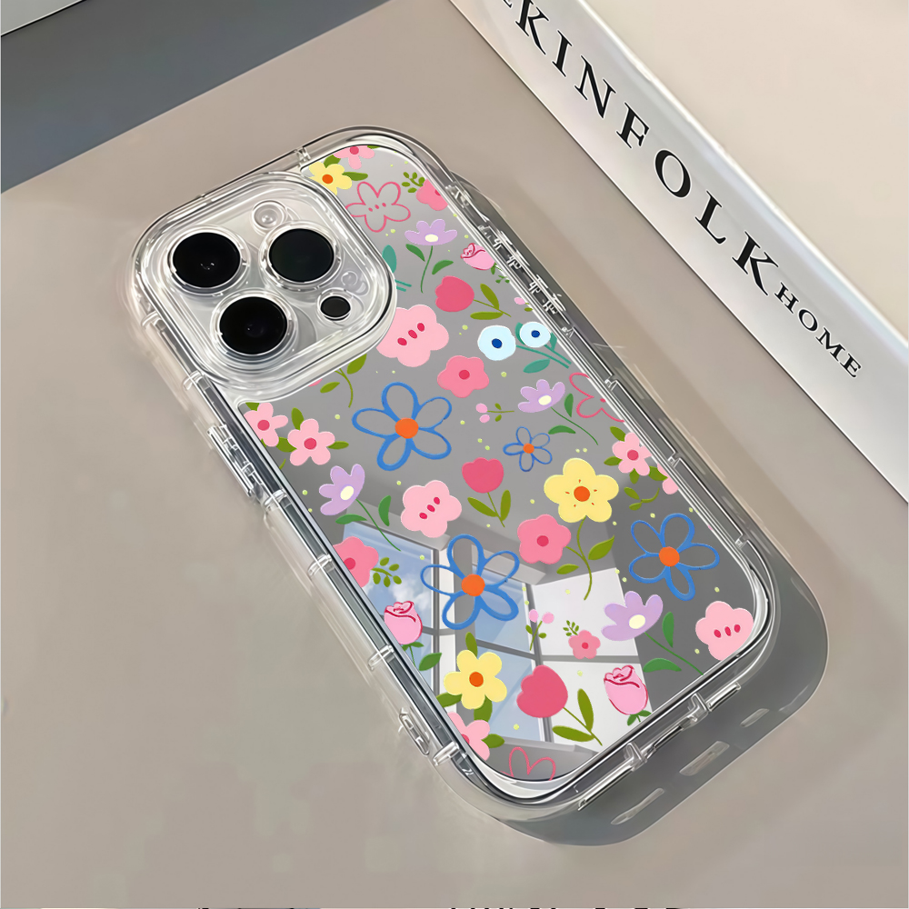 Korean Ins Style Floral Silver - đánh giá và giá Phone Cases Popular