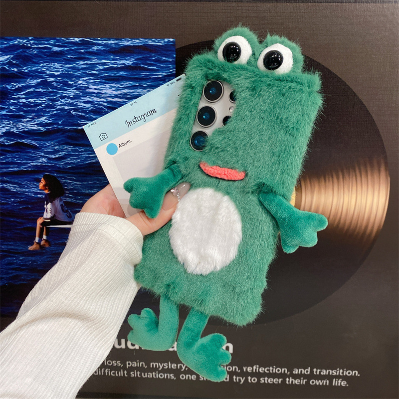 Plush Frog Phone Case, Cute Gr - đánh giá và giá Phone Cases Galaxy S23