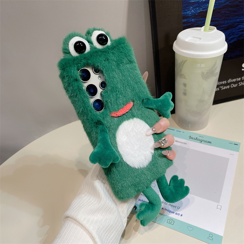 Plush Frog Phone Case, Cute Gr - đánh giá và giá Phone Cases Galaxy S23