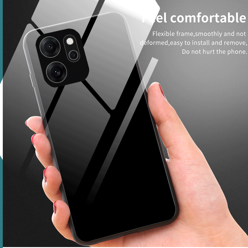 Hard Tempered Glass Case For R - đánh giá và giá Gradient Color Case